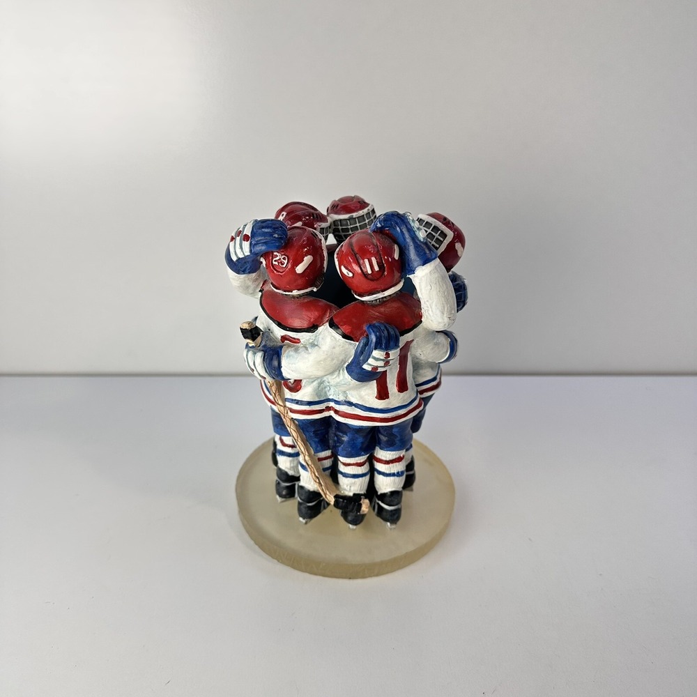 Hockey Decor Innovation Giftware Sports Players Huddle Figurine Tealight Holder